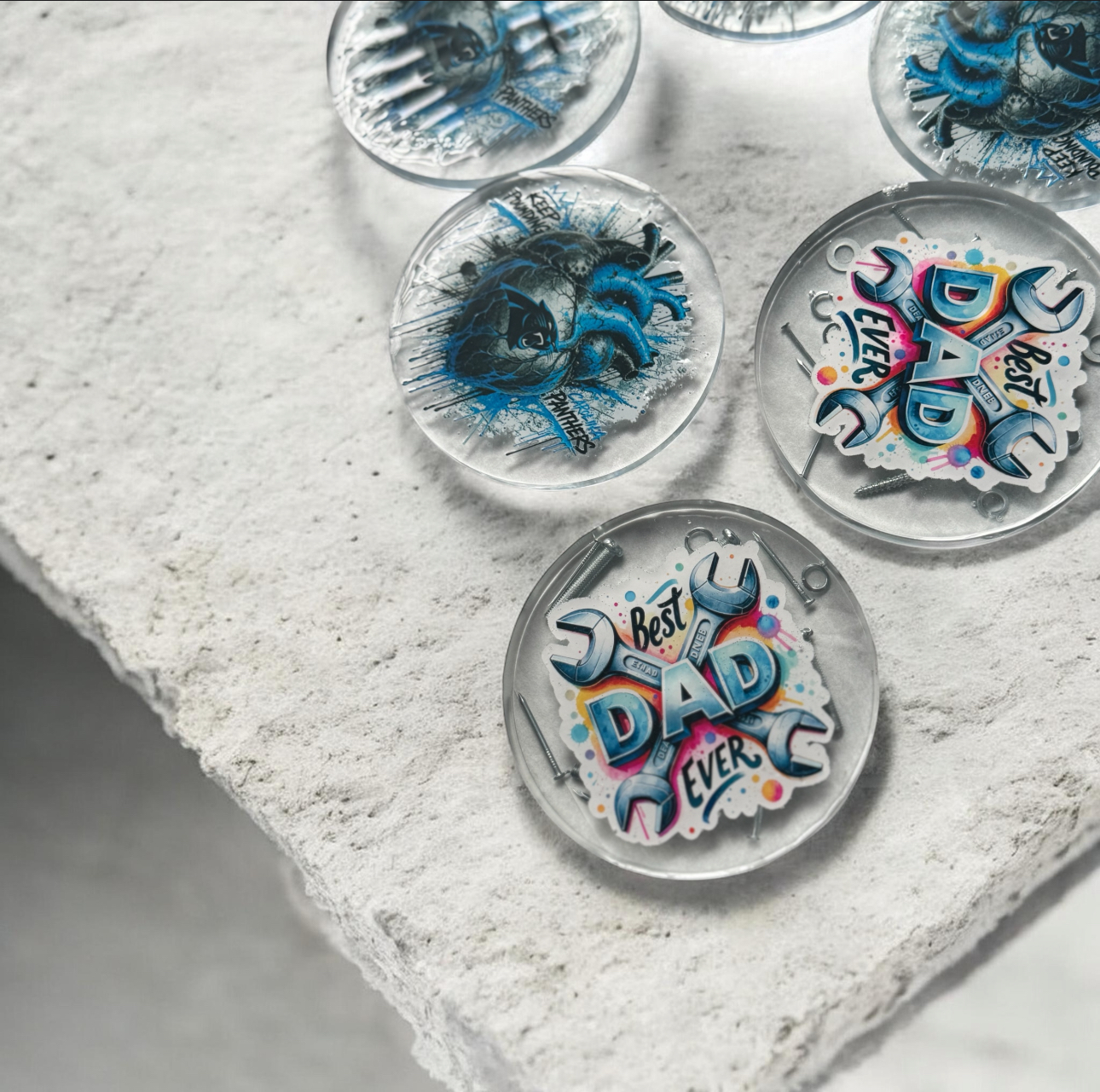 Custom Resin Coaster Set alternate 2