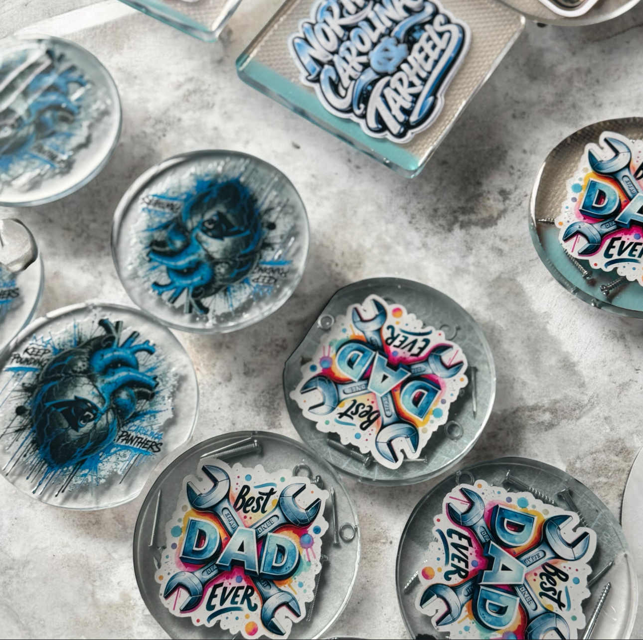 Custom Resin Coaster Set alternate 5