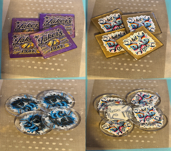 Custom Resin Coaster Set alternate 6